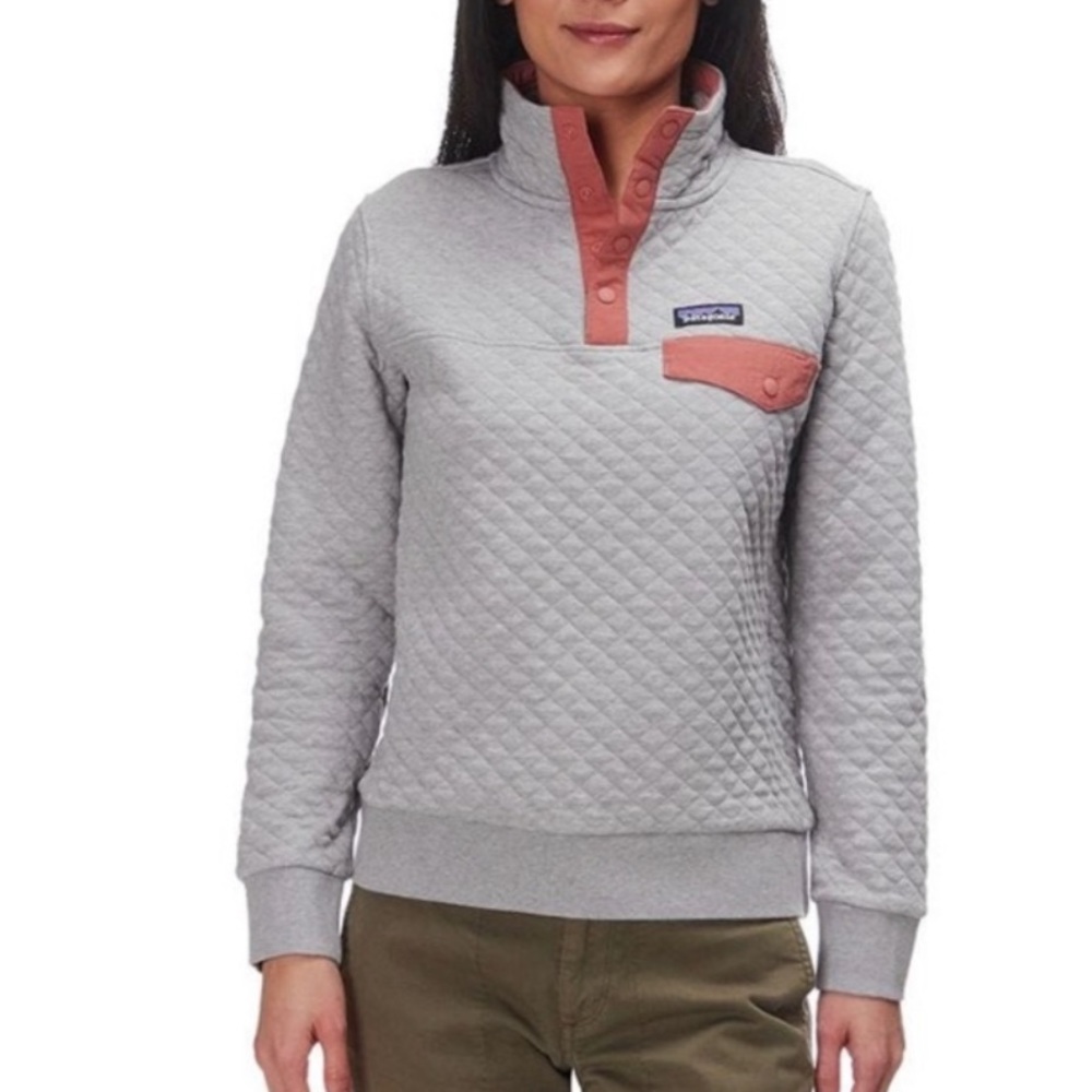Patagonia classic Synchilla Snap-T Pullover soft organic cotton gray XS